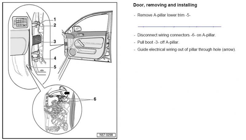 Schema vitre electrique golf 4