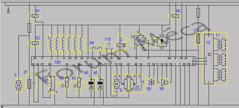 Schema electrique allumage golf 1