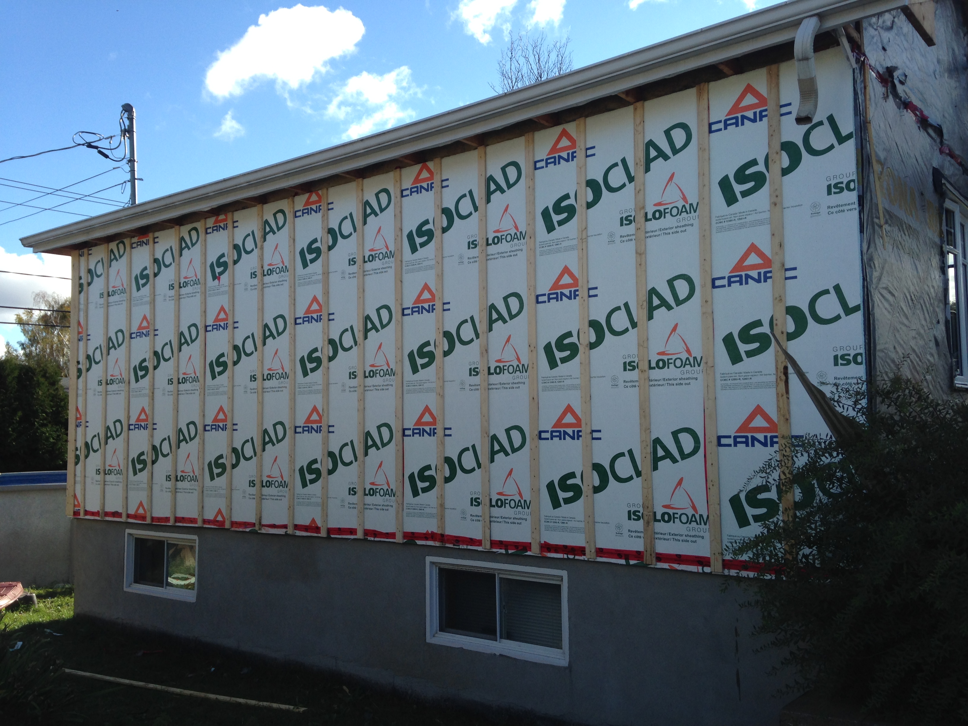 Revetement isolant mur