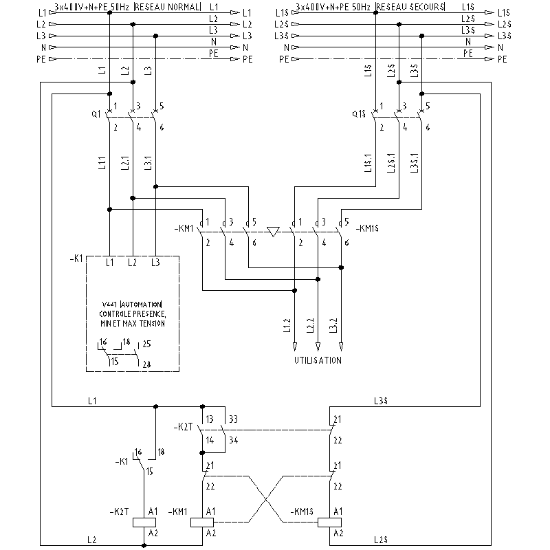Inverseur schema electrique