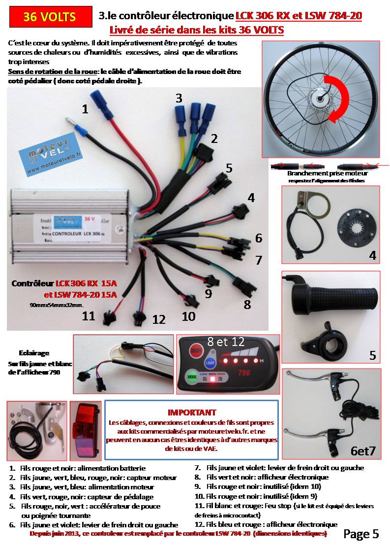 Schema cablage velo electrique