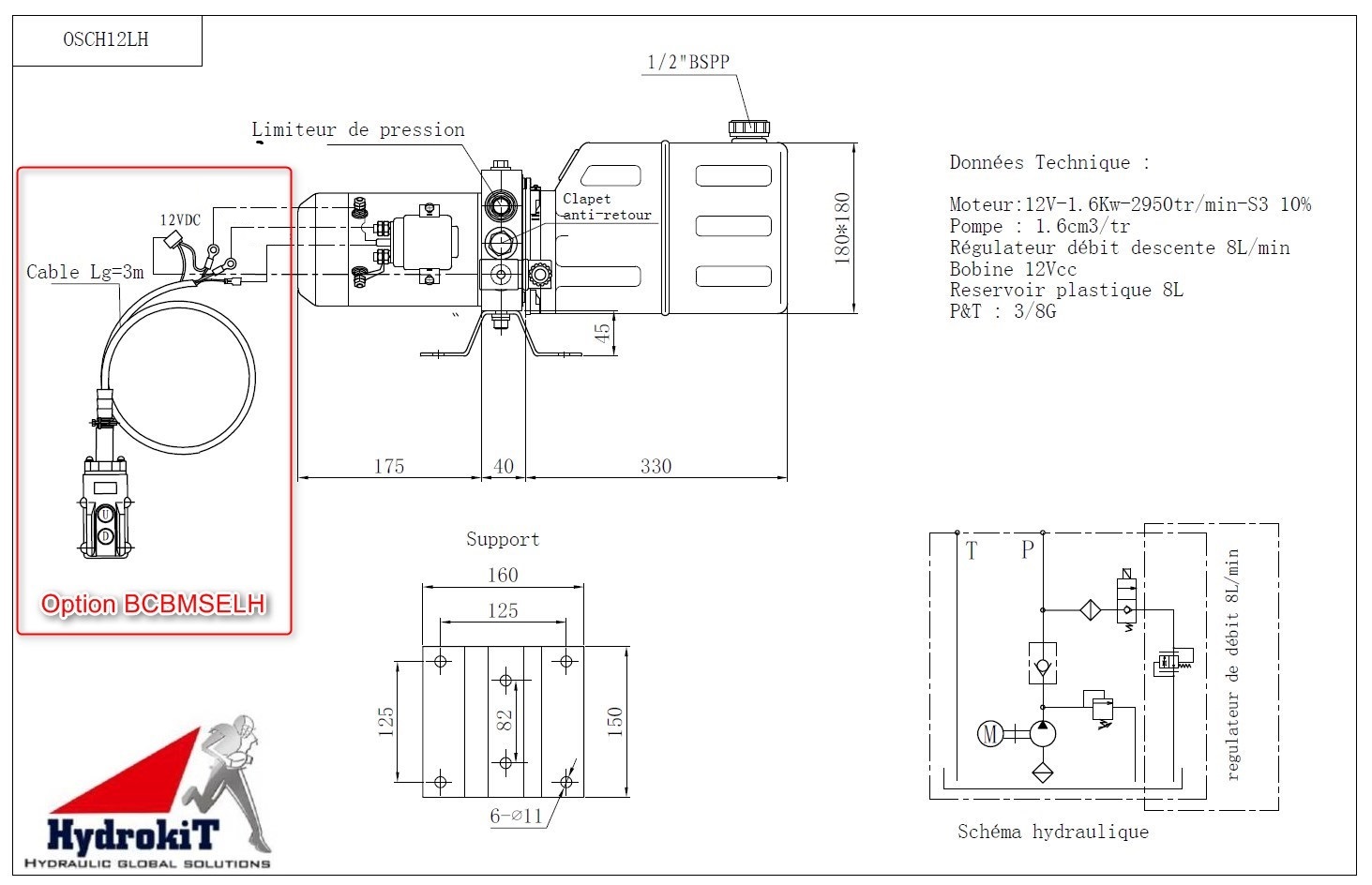 Schema electrique pompe hydraulique