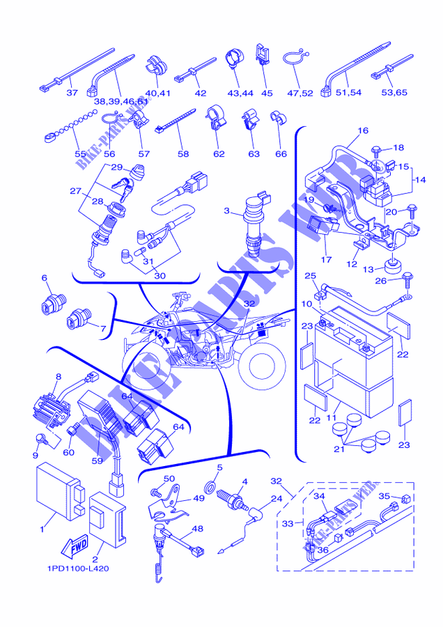 Schema electrique 450 yzf