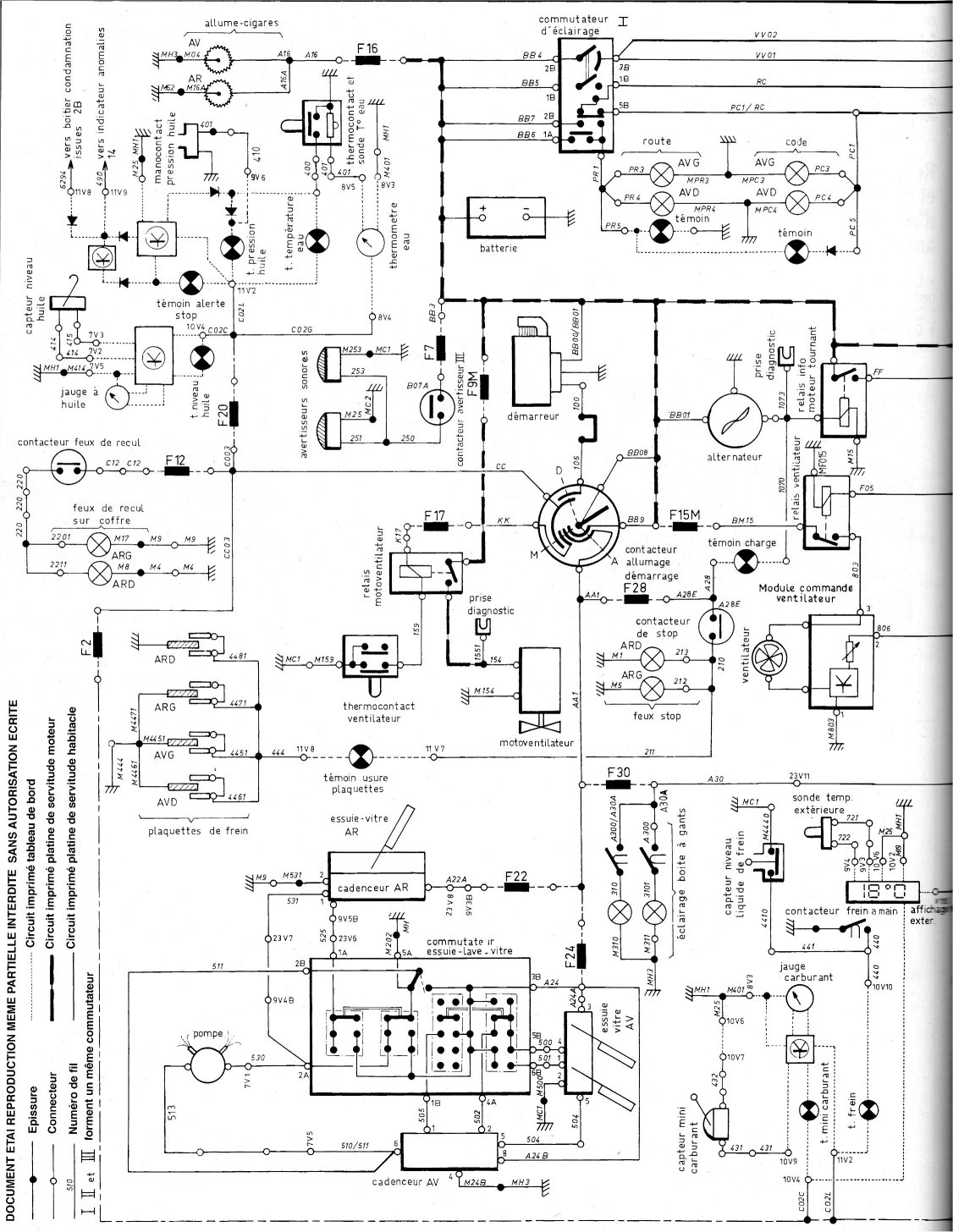 Schema electrique evasion