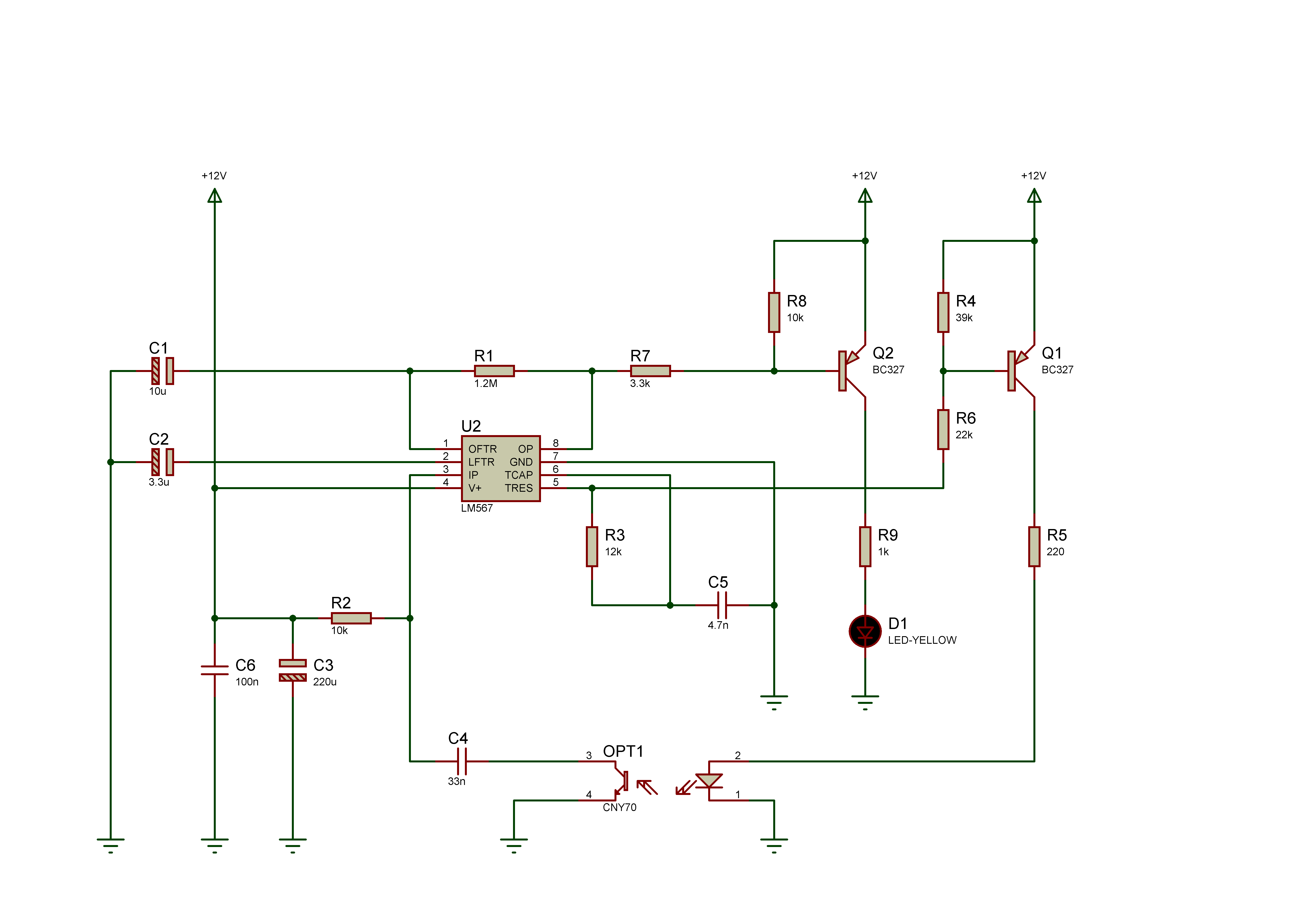 Capteur schema electrique