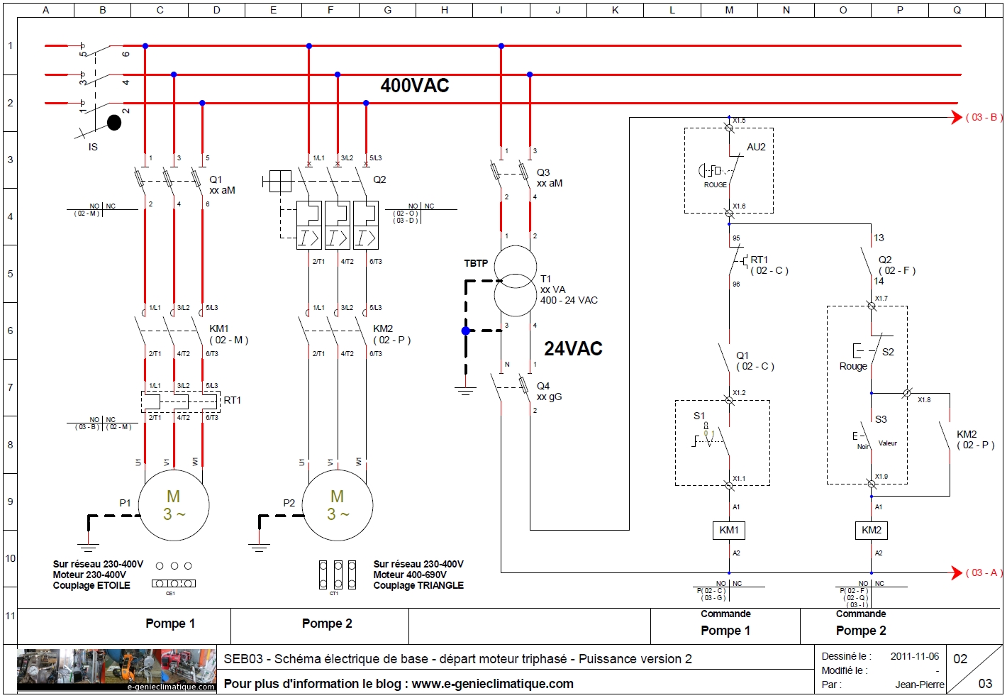 Schema electrique disjonteur