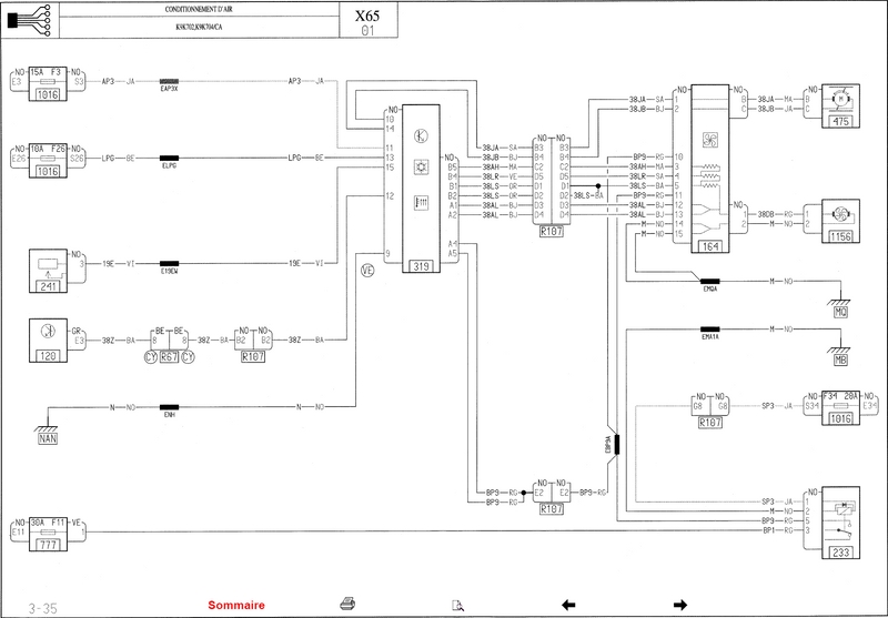 Schema electrique essuie glace clio 1