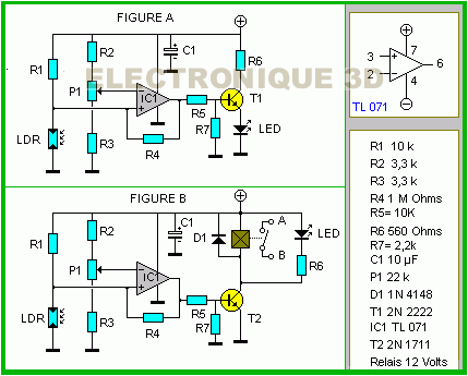 Schema electrique detecteur crepusculaire