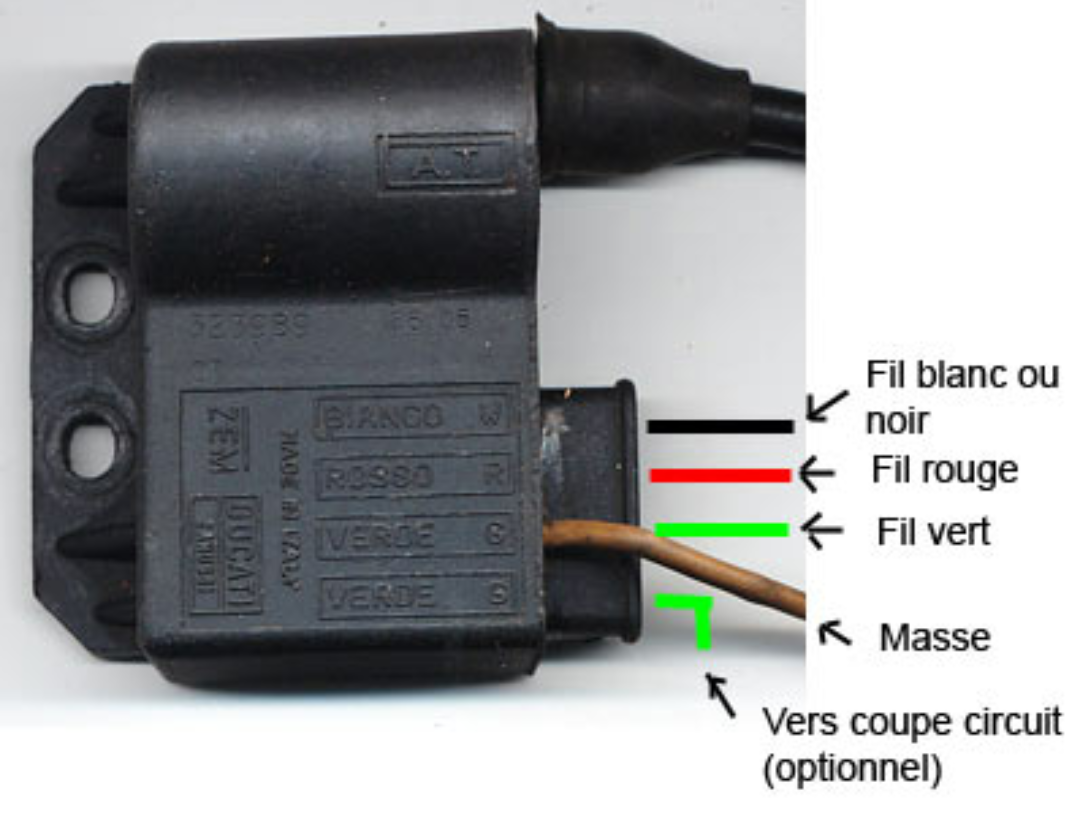 Schema electrique allumage ducati am6
