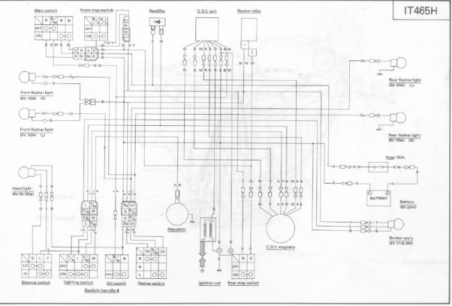 Schema electrique moto yamaha dt 50