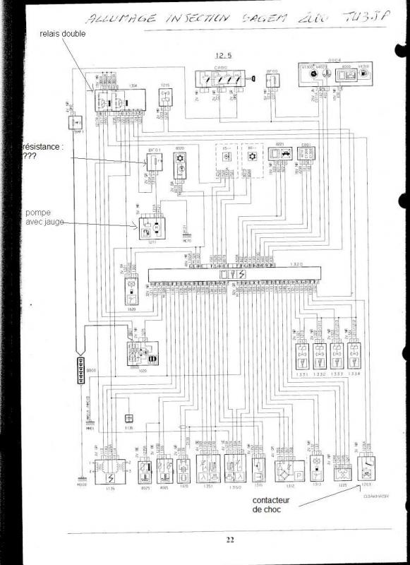 Schema electrique klaxon 106