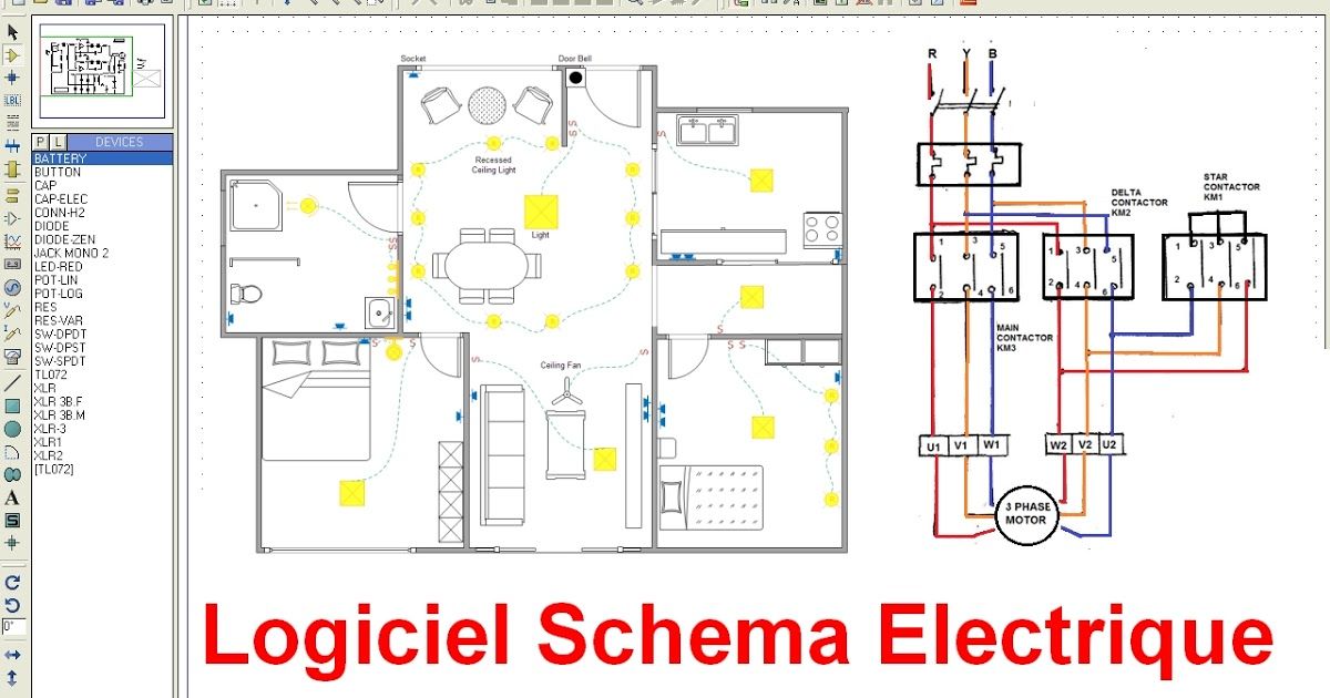 Logiciel schema de position electrique