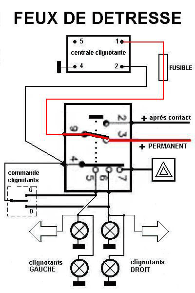 Schema electrique clignotant trafic 1