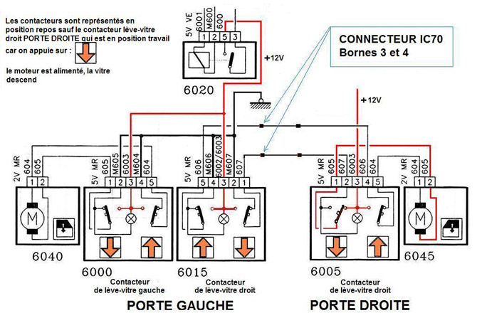 Schema electrique vitre electrique clio 2