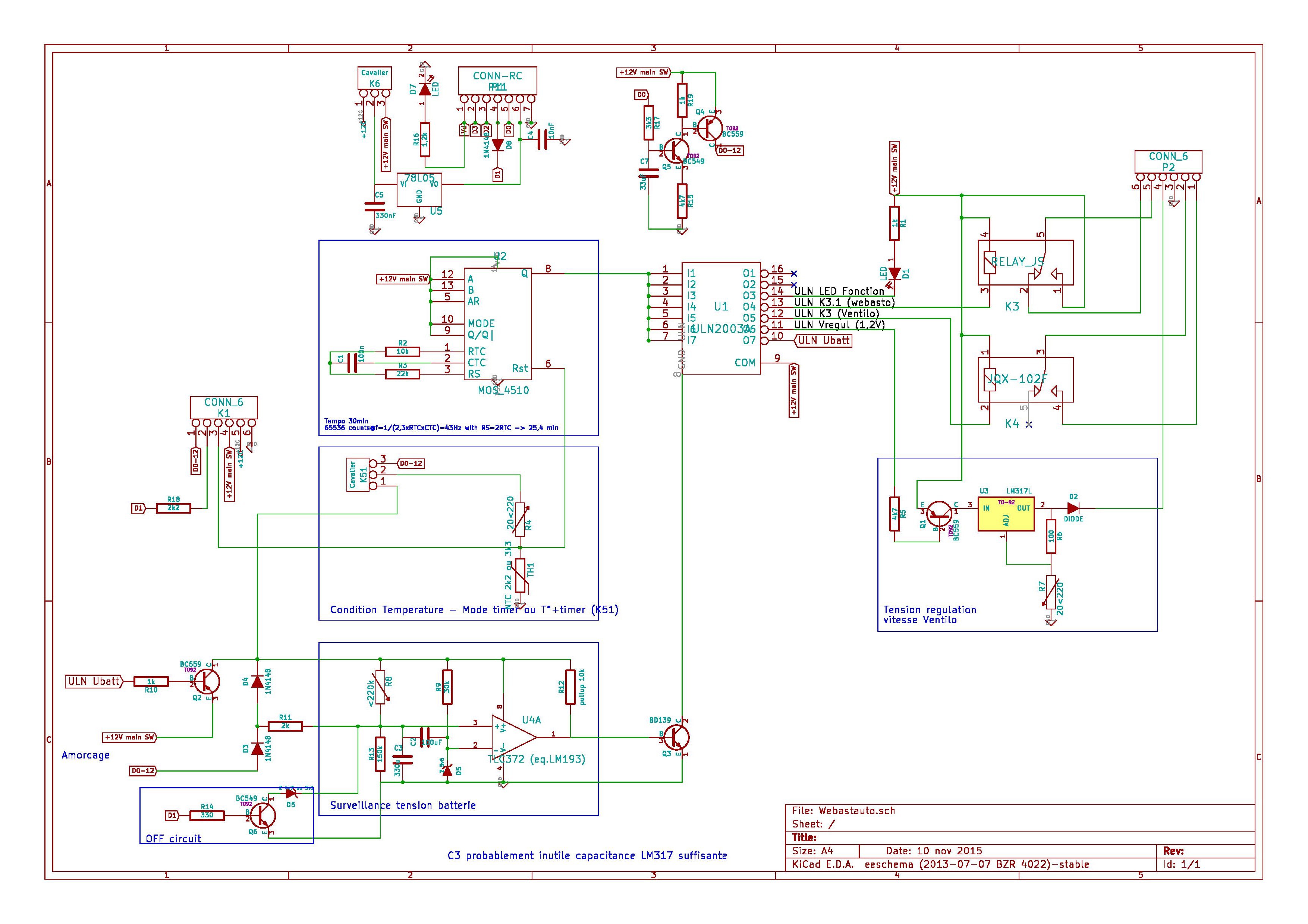 Webasto schema electrique