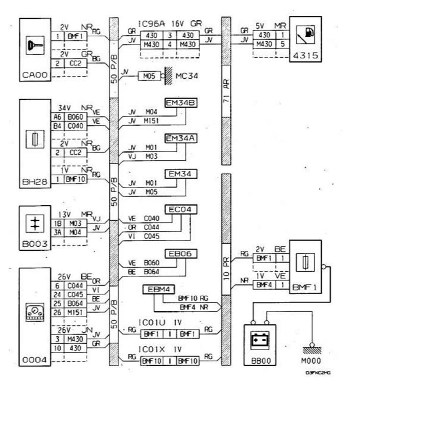 Schema electrique compte tour 306