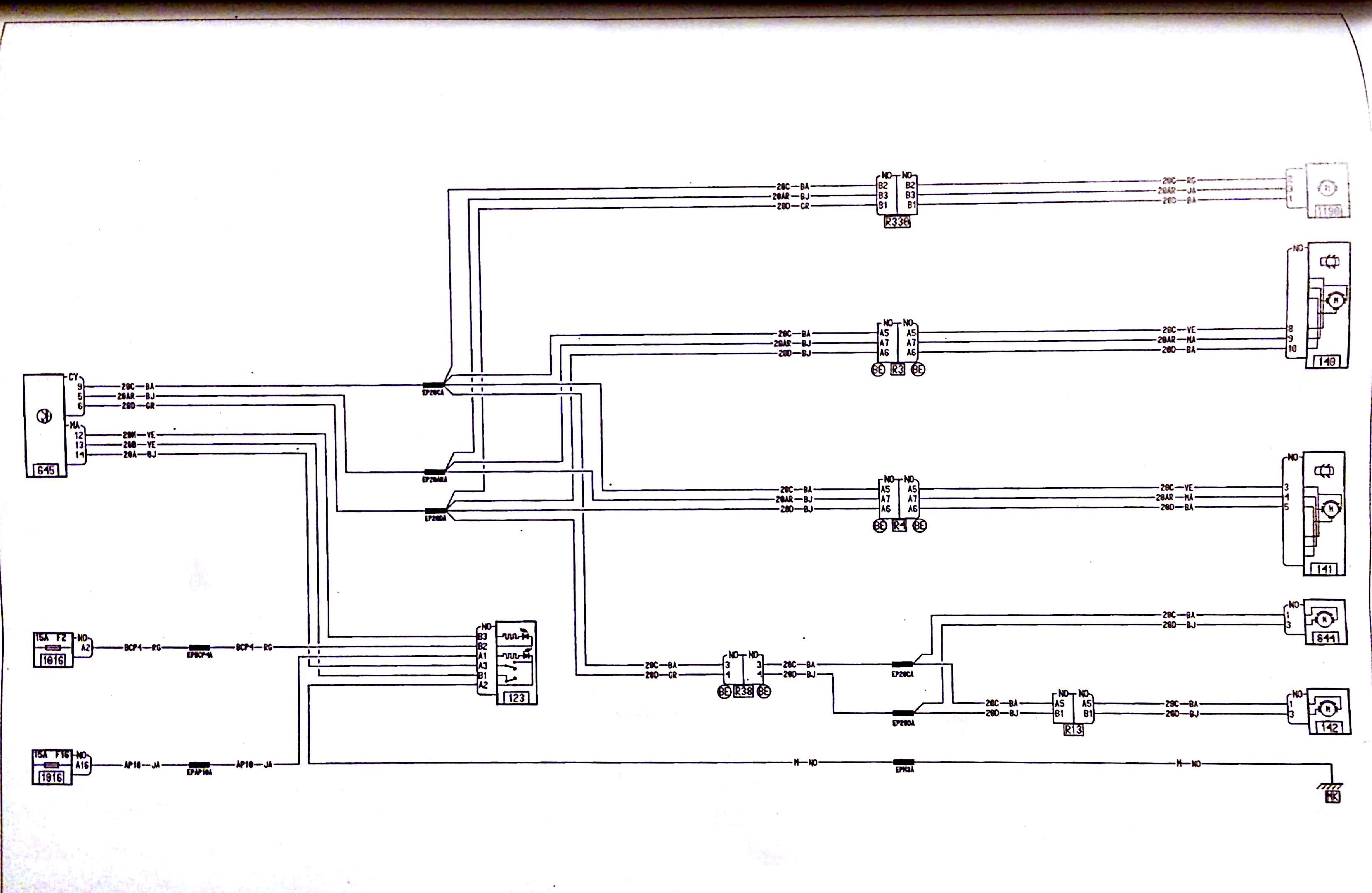 Schema vitre electrique trafic