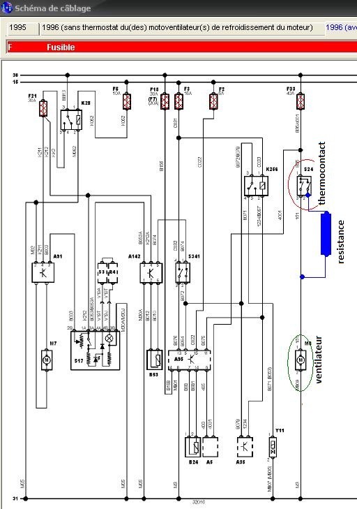 Schema electrique refroidissement