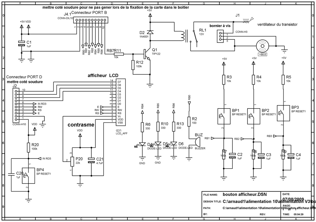 Schema electrique thermocouple