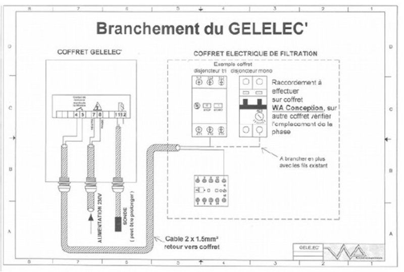 Schema electrique capteur niveau eau piscine