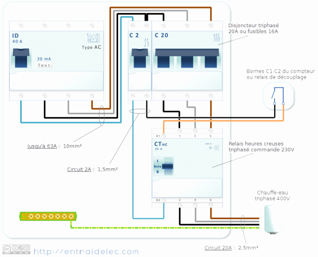 Schema electrique contacteur jour nuit triphase Combles isolation — free download