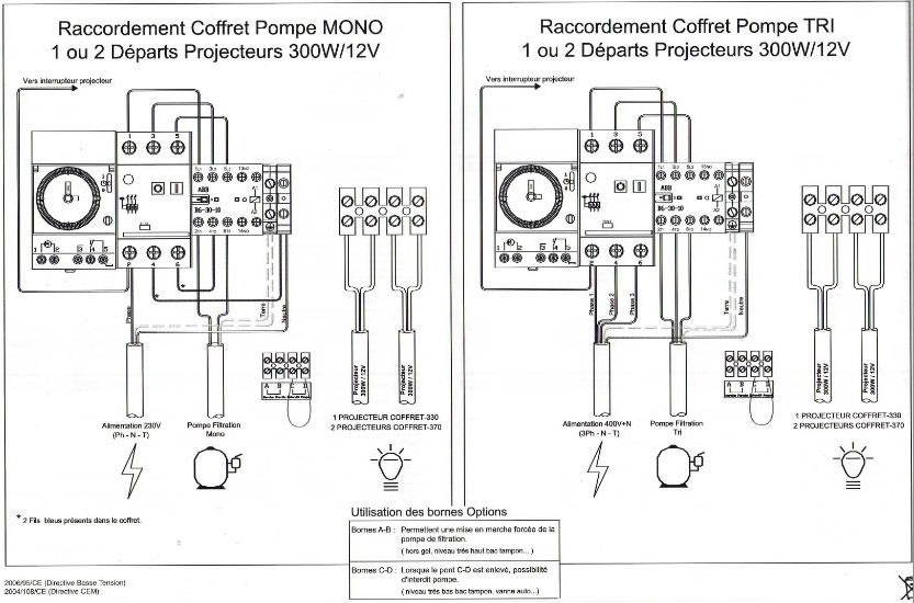 Schema electrique pompe piscine