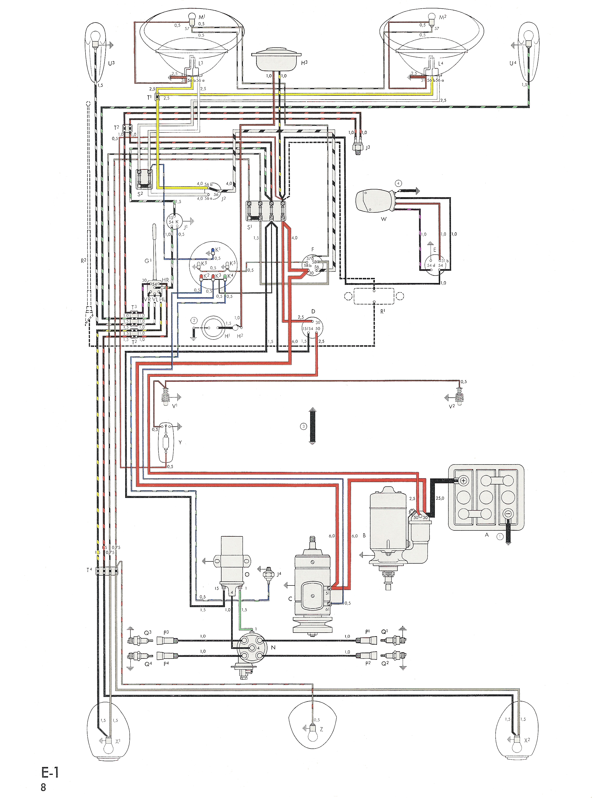 Schema electrique mini austin injection