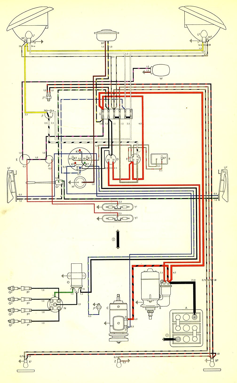 Schema electrique t3 westfalia