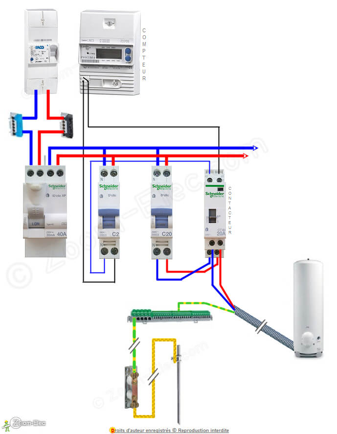 Schema electrique chauffe eau schneider