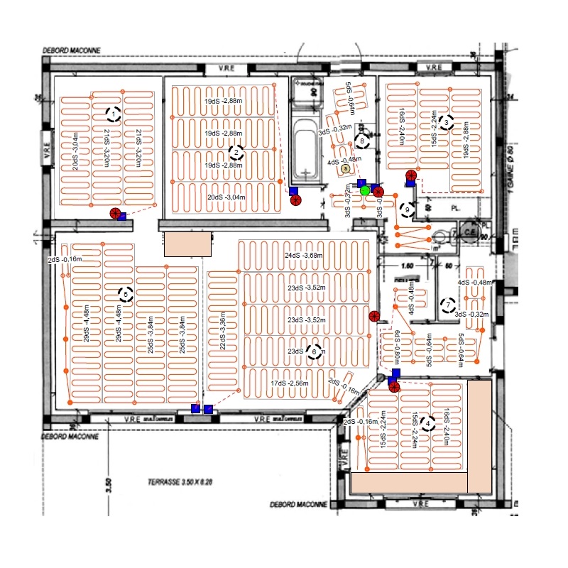 Schema electrique chauffage au sol