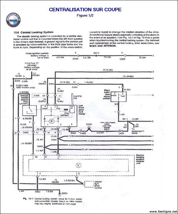 Schema electrique bmw e30 318is