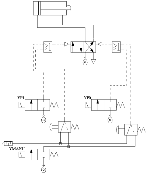 Schema electrique verin double effet