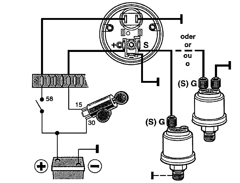 Schema electrique mano pression d'huile