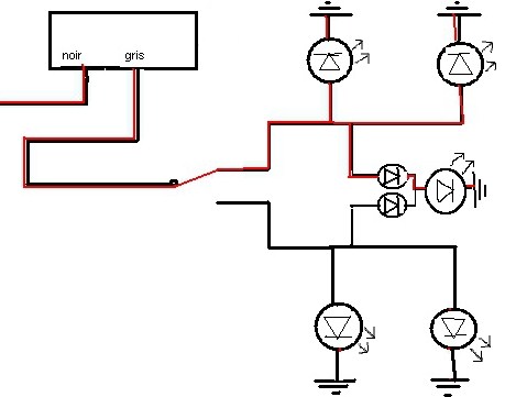 Schema electrique centrale clignotant 2 broches