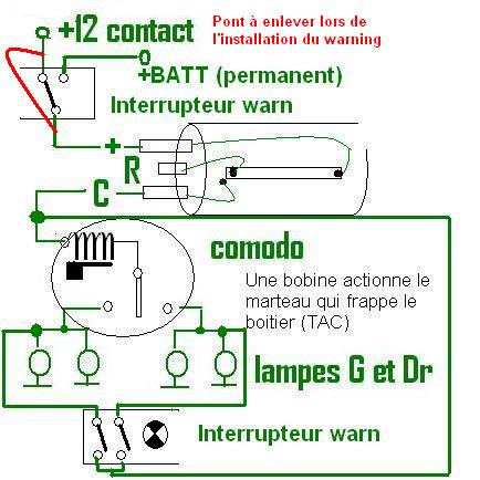 Schema electrique clignotant