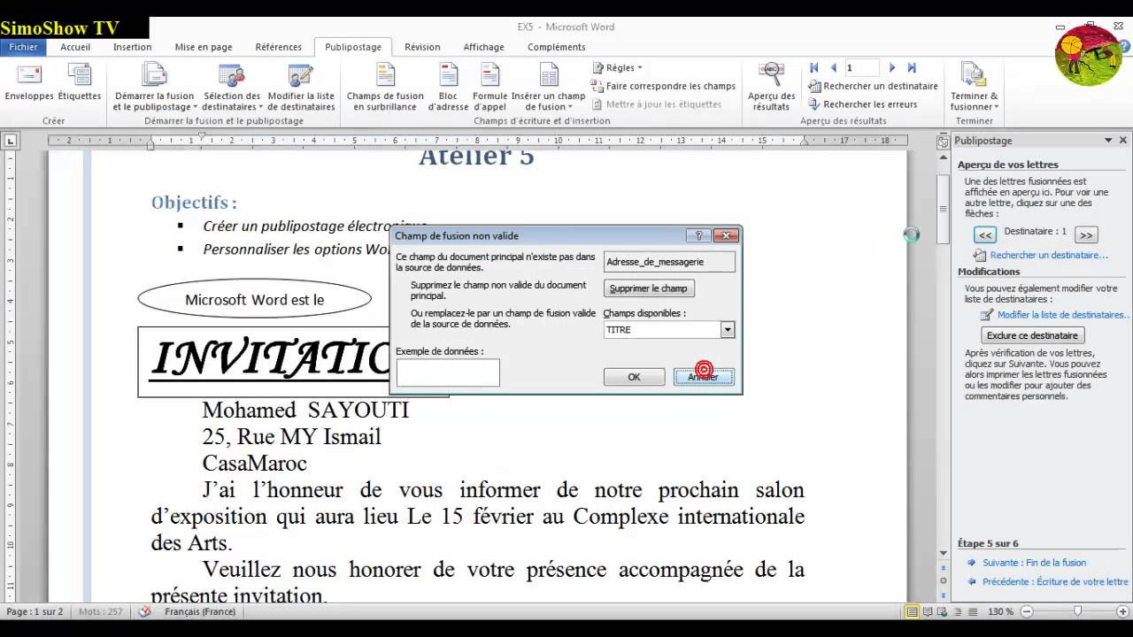 Schéma électrique word