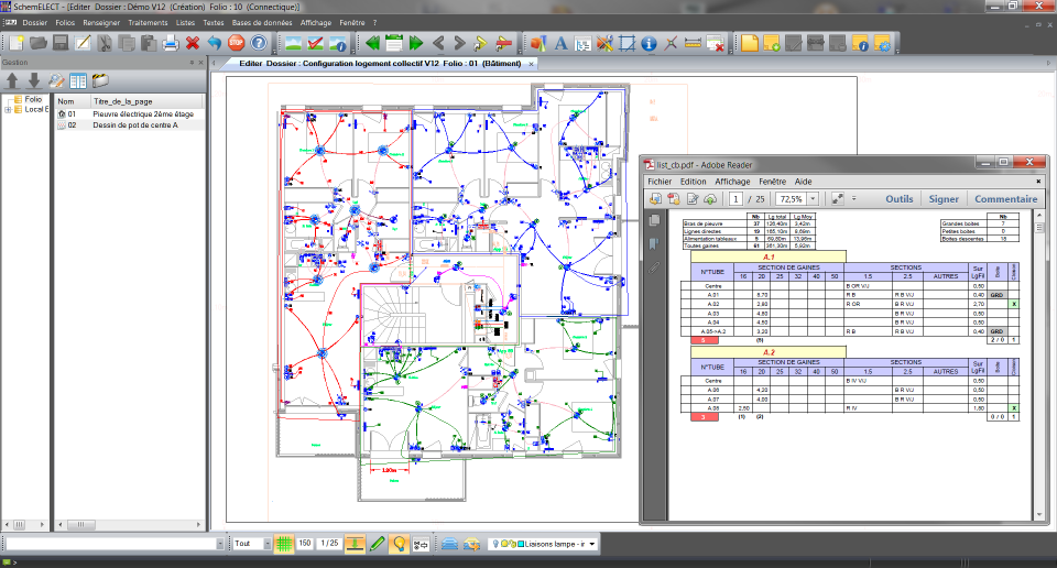 Schema electrique sous excel