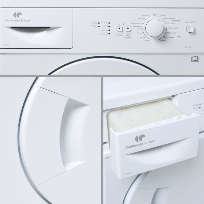 Schema electrique seche linge continental edison