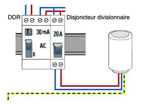 Schema electrique ballon d'eau chaude jour et nuit