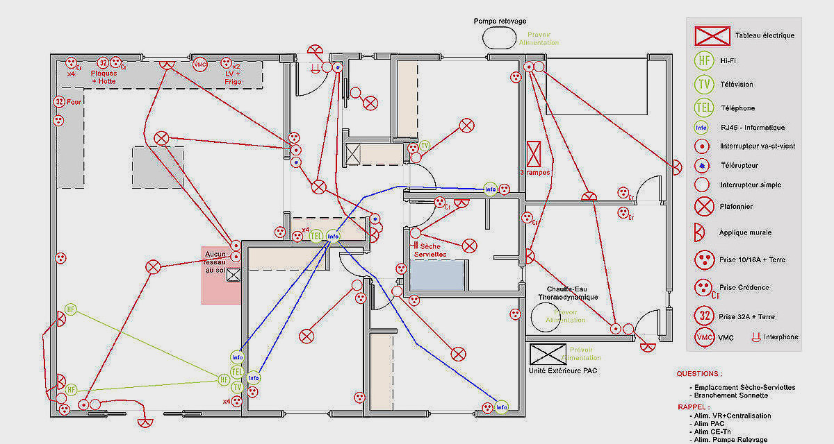 Schema electrique maison 100m2