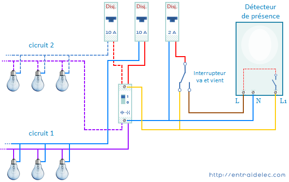 Schema electrique lumiere