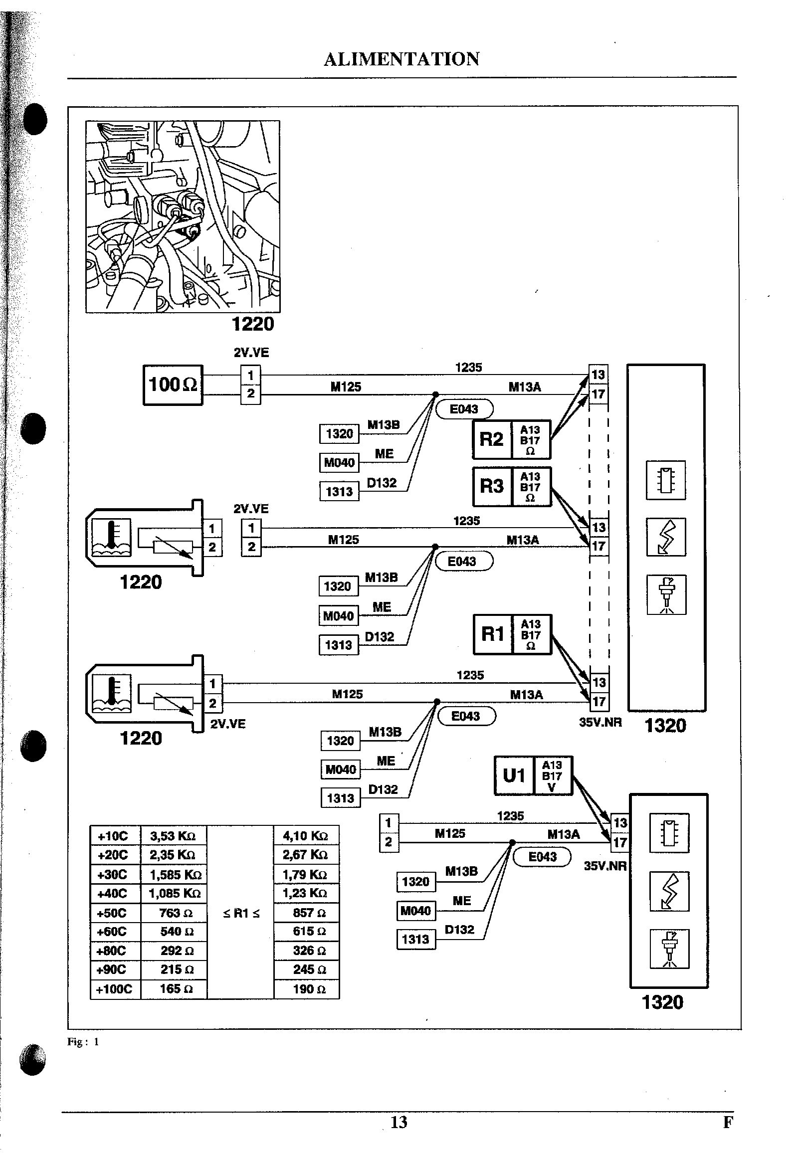 Schema faisceau electrique 405 mi16