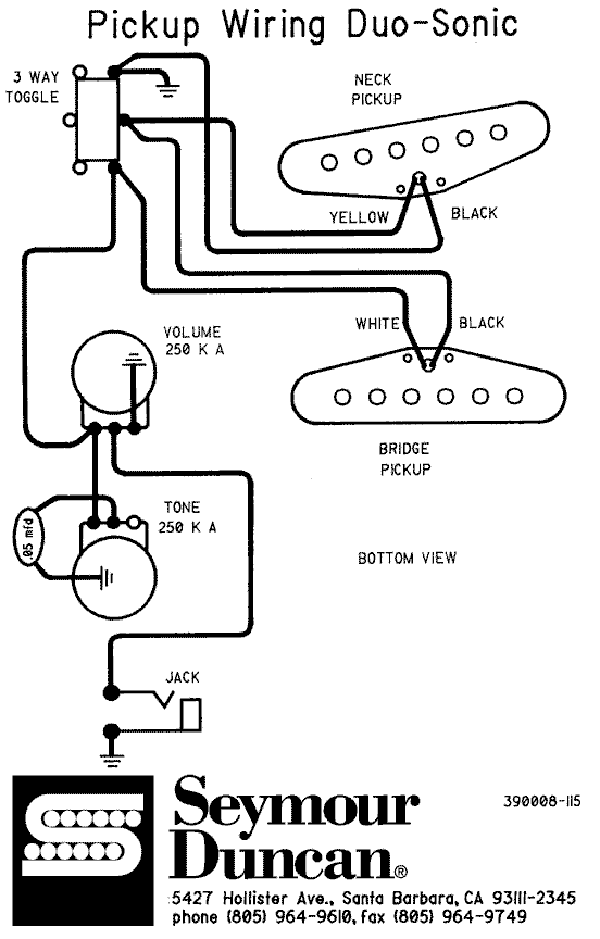 Schéma électrique stratocaster