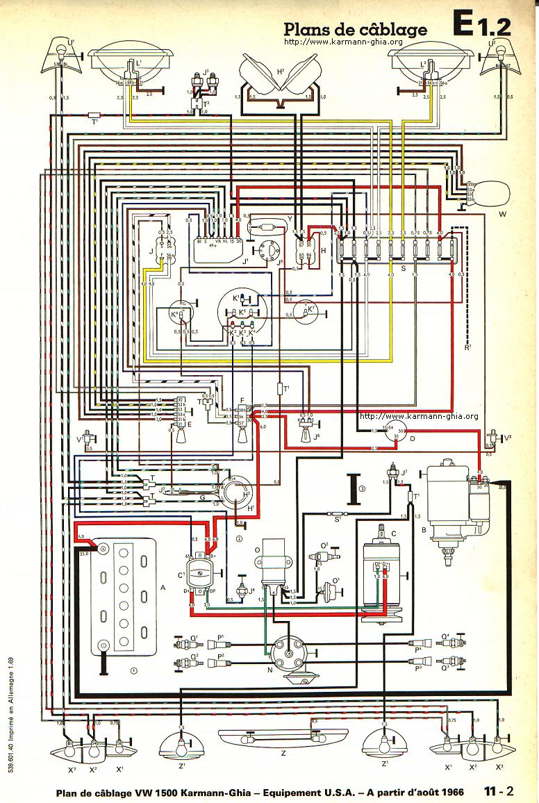 Schema electrique karmann ghia