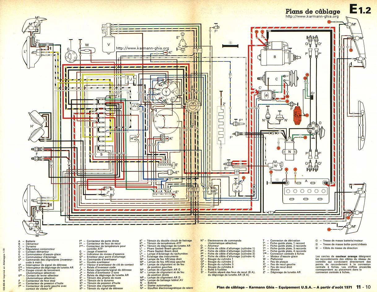 Schema electrique coccinelle 1200