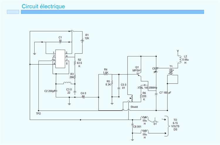 Schéma électrique sur word