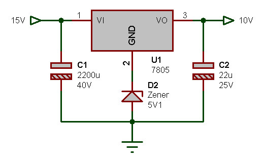 Regulateur de tension schema electrique