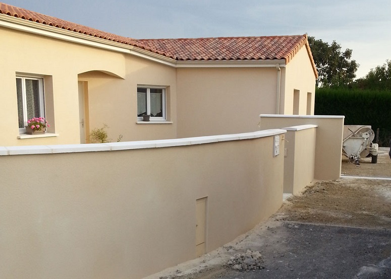 Mur exterieur de maison