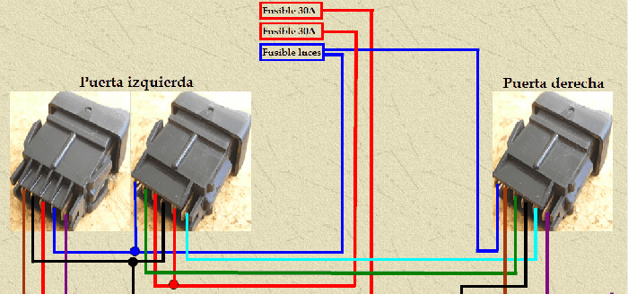 Schema electrique leve vitre trafic