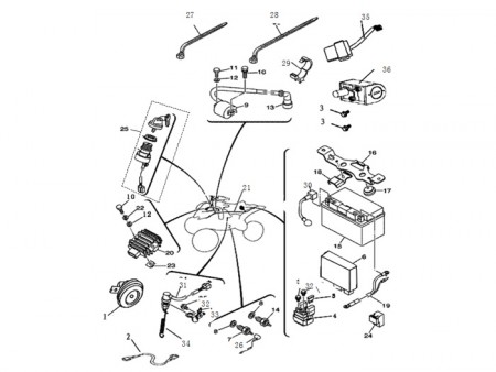 Schema electrique quad hsun 400